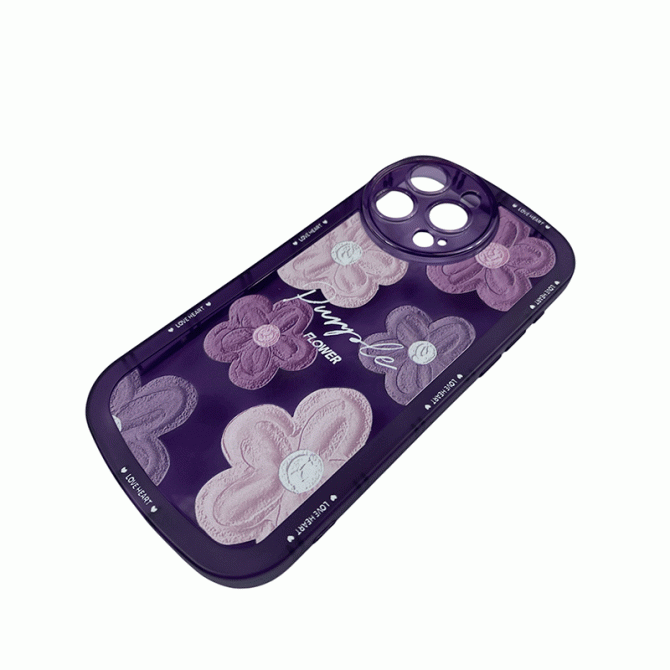 Чехол Flower Boom series for iPhone 13 Pro Max Purple-2
