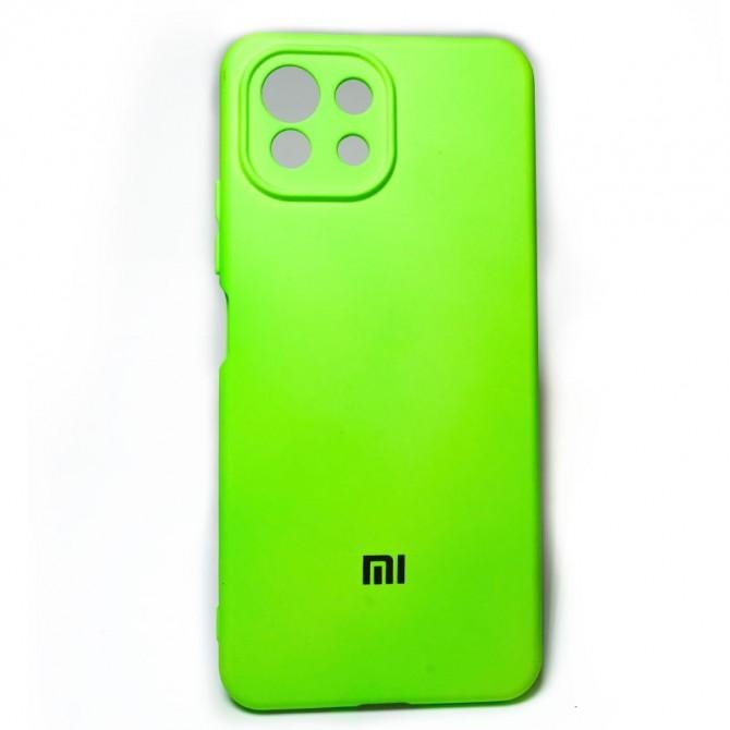 Чехол Original Soft Case Xiaomi Mi 11 Lite Салатовый FULL