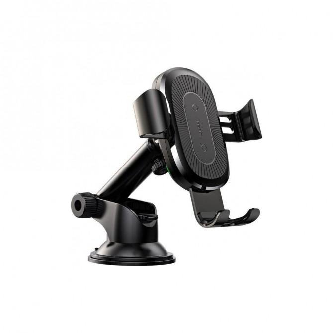 Автотримач Baseus Wireless Charger Gravity Car Mount (WXYL-A01) Black-2