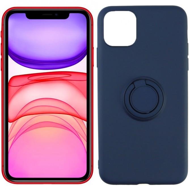 Чехол Ring Color для iPhone 11 Pro Темно Синий