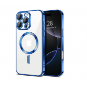 Силіконовий чохол SHINING with MagSafe для iPhone 15 Pro Max Синій Силіконовий чохол SHINING with MagSafe для iPhone 15 Pro Max Синій