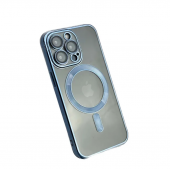 Силіконовий чохол SHINING with MagSafe для iPhone 15 Pro Max Синій Силіконовий чохол SHINING with MagSafe для iPhone 15 Pro Max Синій