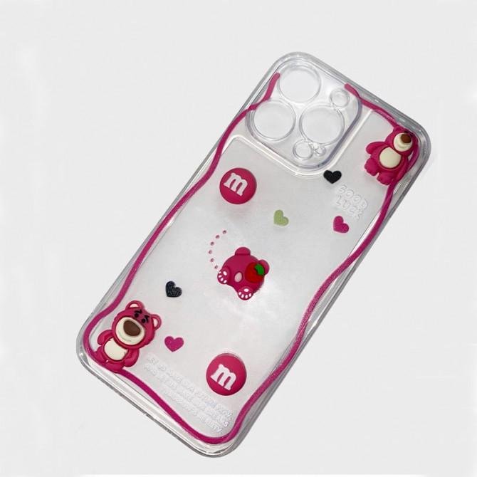 Чехол 3D M&M`s series for iPhone 13 Pro Max Bear Red-1