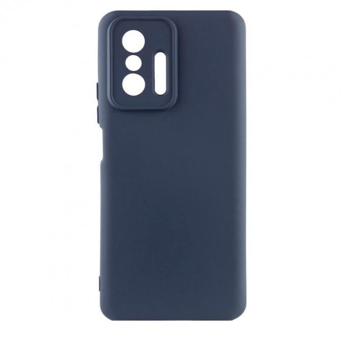 Чехол Original Soft Case Xiaomi 11T/11T Pro Темно Синий FULL