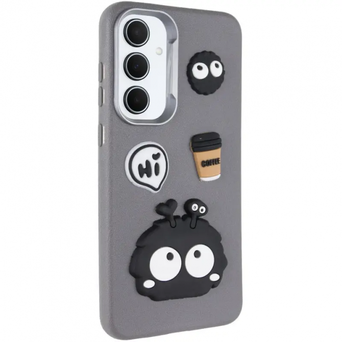 Чехол TPU Leather Toys для Xiaomi Redmi 14C/Redmi A4/Poco C75 (Monster/Grey)-1