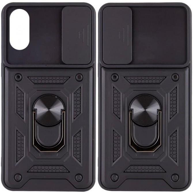 Чохол HONOR Hard Defence Series Samsung A032 Galaxy A03 Core Black (with Camshield and magnet)