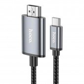 Адаптер Hoco UA27 HD Type-C to HDTV 2m Metal Grey Адаптер Hoco UA27 HD Type-C to HDTV 2m Metal Grey