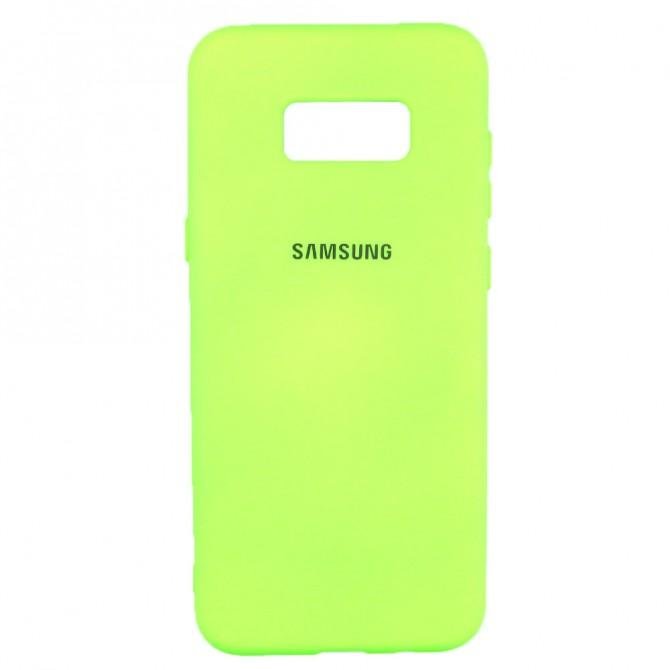 Чехол Soft Case для Samsung G955 Galaxy S8 Plus Салатовый FULL-1