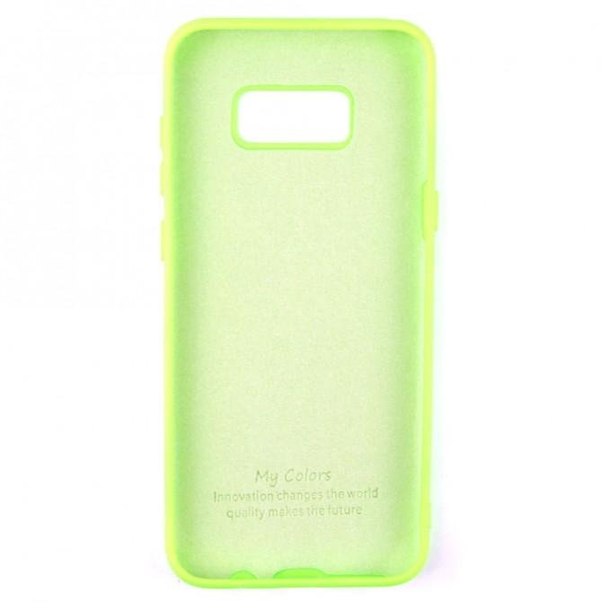 Чехол Soft Case для Samsung G955 Galaxy S8 Plus Салатовый FULL-2