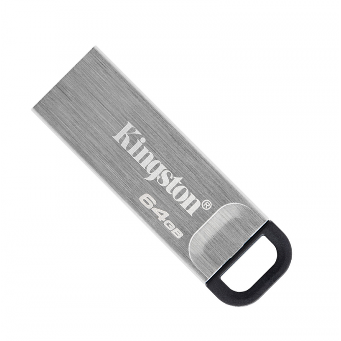 Флэш-накопитель Kingston USB 64GB DT Kyson USB 3.2 Silver/Black