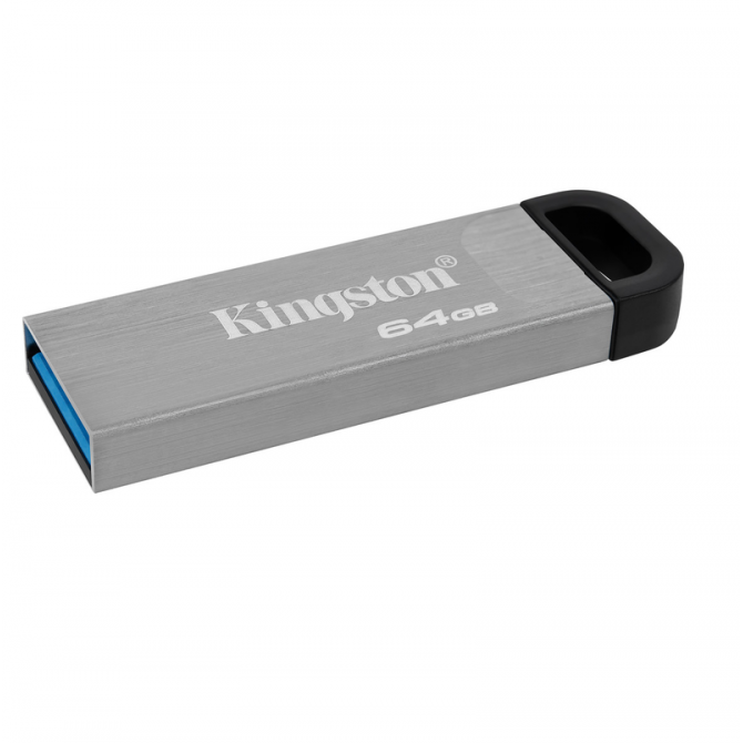Флэш-накопитель Kingston USB 64GB DT Kyson USB 3.2 Silver/Black-1