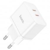 МЗП 1USB + Type-C Hoco N29 Triumph PD35W+QC3.0 White
