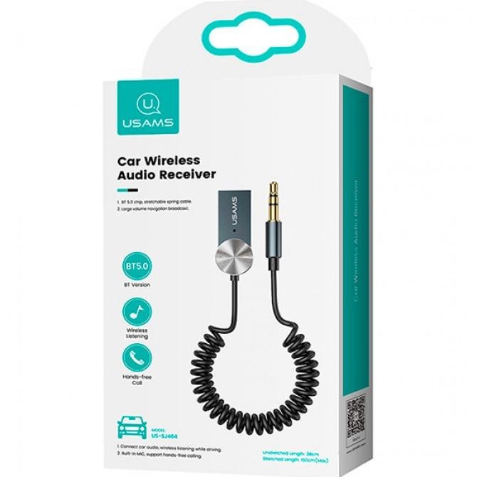 Bluetooth ресивер Usams US-SJ464 Car Wireless Audio Receiver Tarnish-1