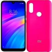 Чехол Soft Case для Xiaomi Redmi 7 Ярко розовый