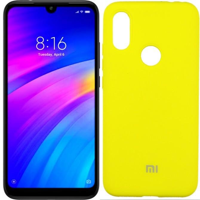 Чехол Soft Case для Xiaomi Redmi 7 Желтый