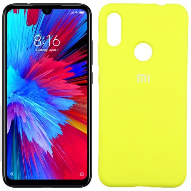 Чехол Soft Case для Xiaomi Redmi Note 7 Желтый