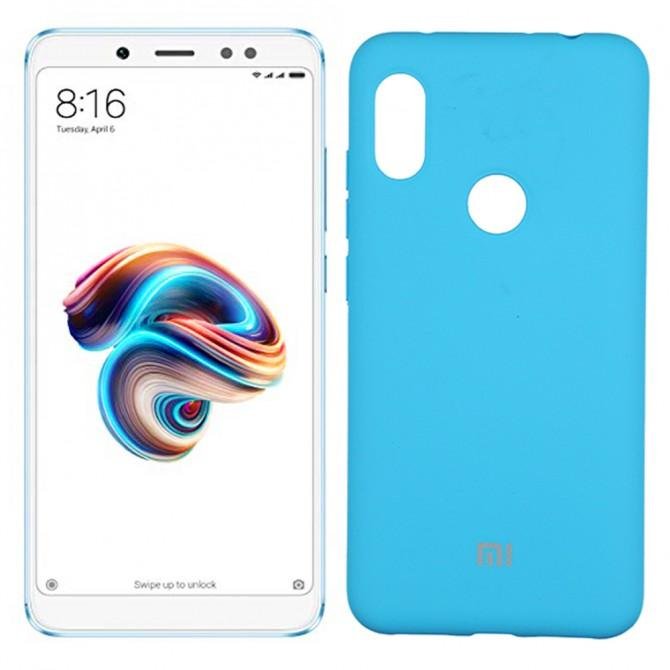 Чехол Soft Case для Xiaomi Redmi Note 5 Pro Ярко Синий FULL