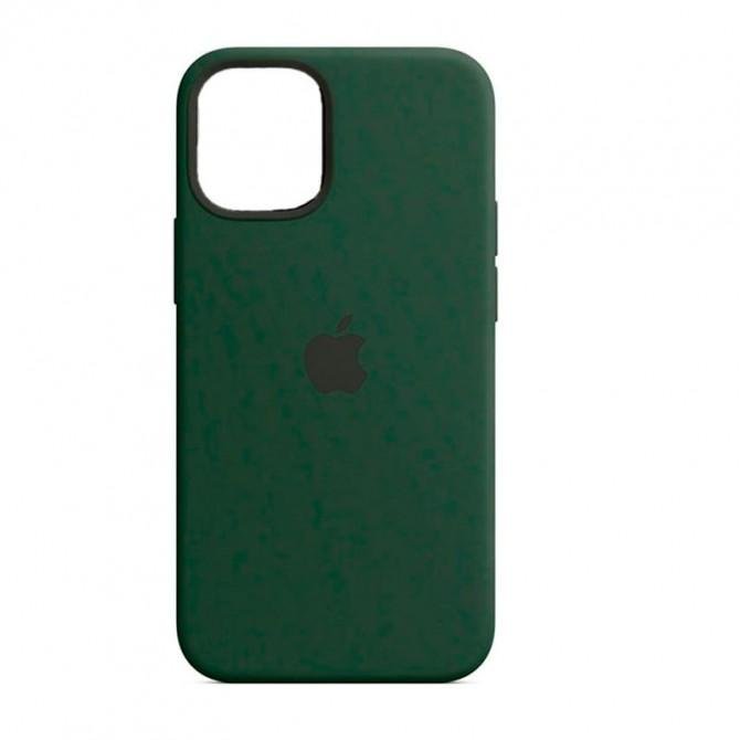 Силиконовый чехол для iPhone 15 Dark Green FULL