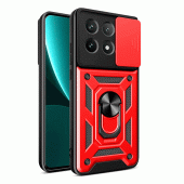 Чехол HONOR Hard Defence Series Xiaomi Poco X6 Pro Red (with Camshield and magnet)