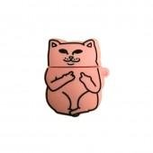 Чохол U-Like Silicone Case For Airpods BIG HERO Cat Pink