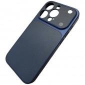 Накладка PC+Leather для iPhone 15 Pro Max Синій