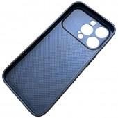 Накладка PC+Leather для iPhone 15 Pro Max Синій