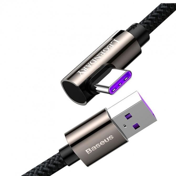 Кабель Baseus Legend Series Elbow Type-C 66W Black 1m-1