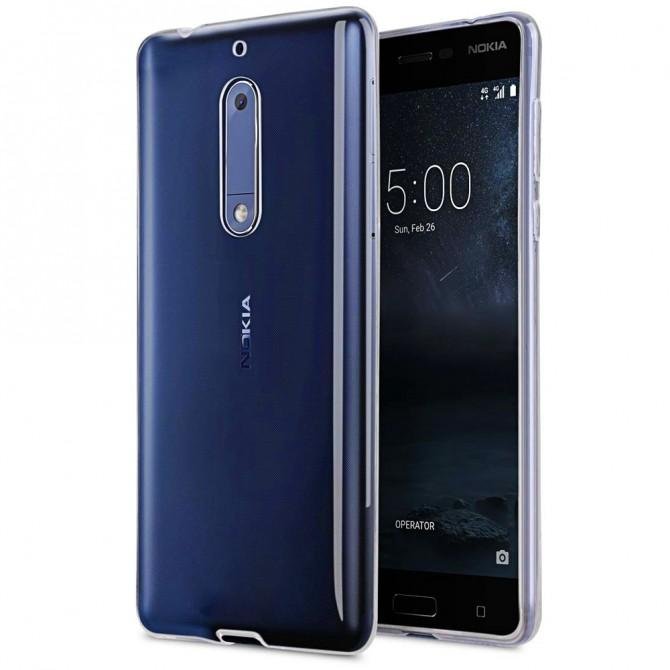 Чехол Ultra-thin 0.3 для Nokia 5 Прозрачный-1