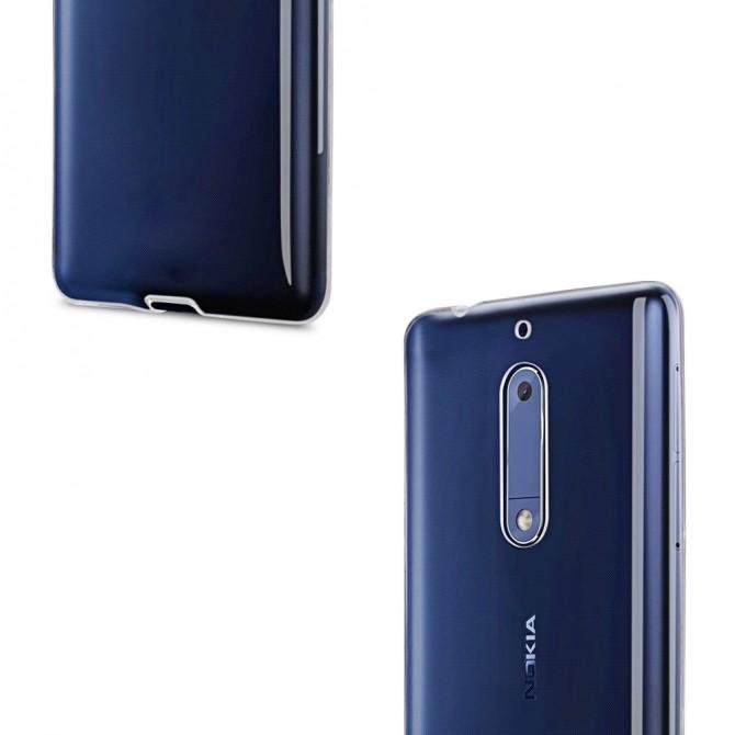 Чехол Ultra-thin 0.3 для Nokia 5 Прозрачный-3
