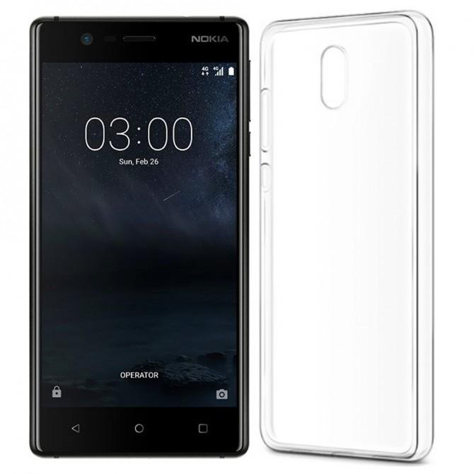 Чехол Ultra-thin 0.3 для Nokia 3 Прозрачный