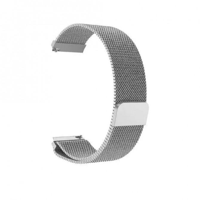 Ремінець для браслету Xiaomi Amazfit 22mm milanese design Silver