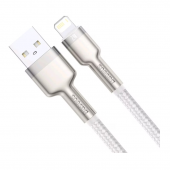 Кабель USB Baseus Cafule Metal USB to Lightning (CALJK-B0) White 2m