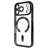 Силиконовый чехол SHINING with MagSafe для iPhone 17 Pro Max Черный (матовый)