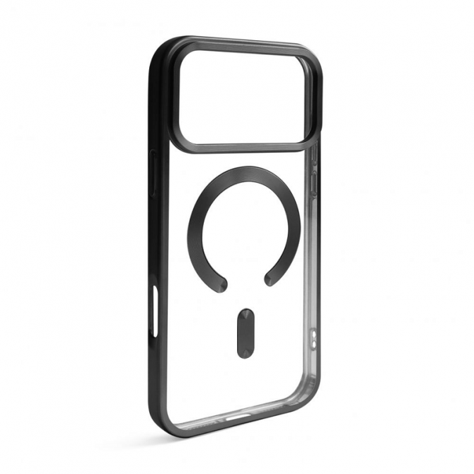 Силиконовый чехол SHINING with MagSafe для iPhone 17 Pro Max Черный