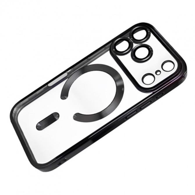 Силиконовый чехол SHINING with MagSafe для iPhone 17 Pro Черный (матовый)-1
