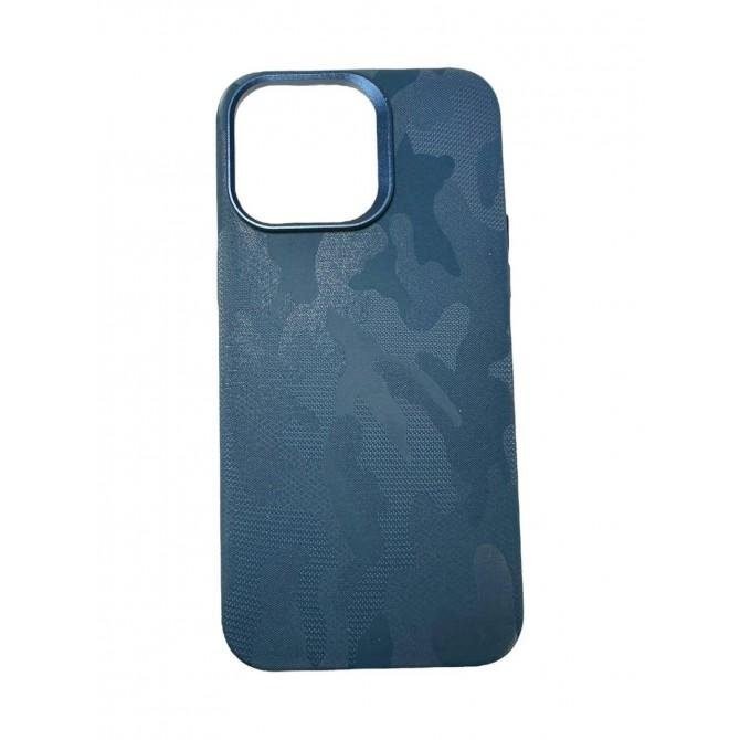 Шкіряний чохол Camo with MagSafe for iPhone 14 Pro Blue