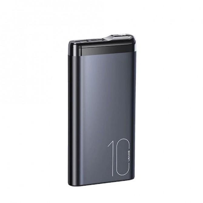 Додаткова батарея Usams US-CD148 PB55 Alloy Digital Display 10000 mAh Grey