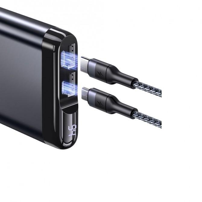 Додаткова батарея Usams US-CD148 PB55 Alloy Digital Display 10000 mAh Grey-1