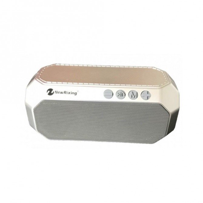 Портативна колонка NewRixing NR4000 Сріблястий-2