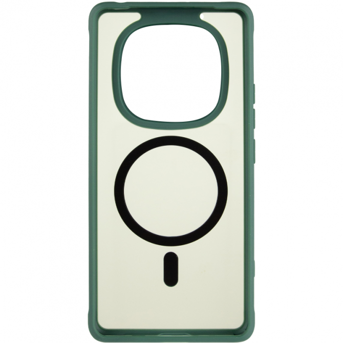 Чохол TPU+PC Lyon Frosted series with Magsafe Xiaomi Redmi Note 15 Pro 4G Green-2