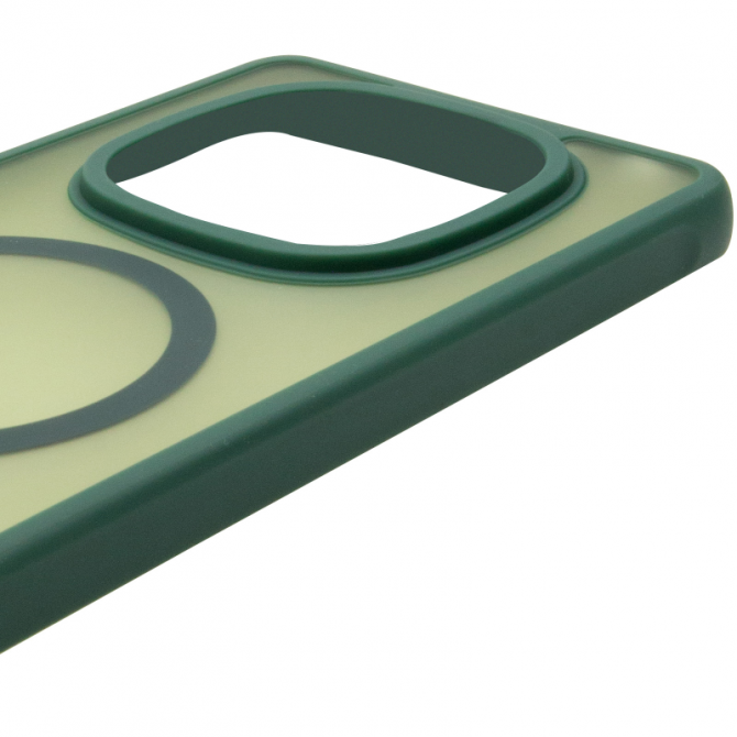 Чохол TPU+PC Lyon Frosted series with Magsafe Xiaomi Redmi Note 15 Pro 4G Green-3