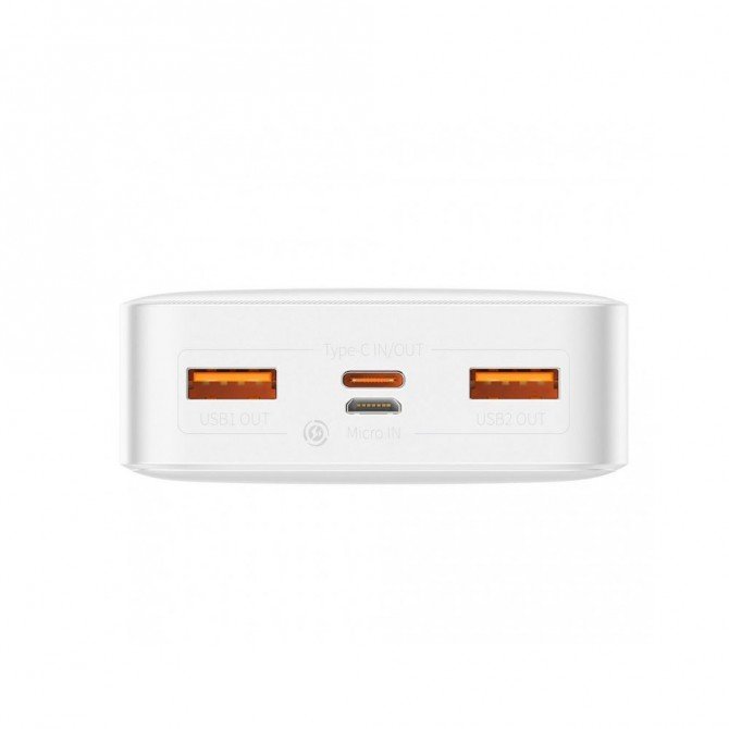 Дополнительная батарея Baseus Bipow Digital Display (20000mAh) 20W White (PPDML-M02)-1