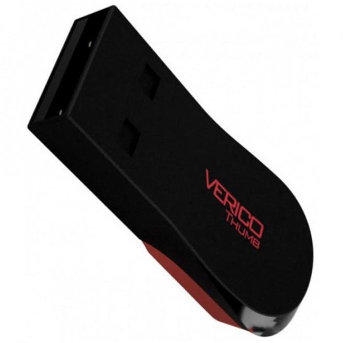 Флеш пам'ять Verico USB 64Gb Thumb Чорний+Червоний