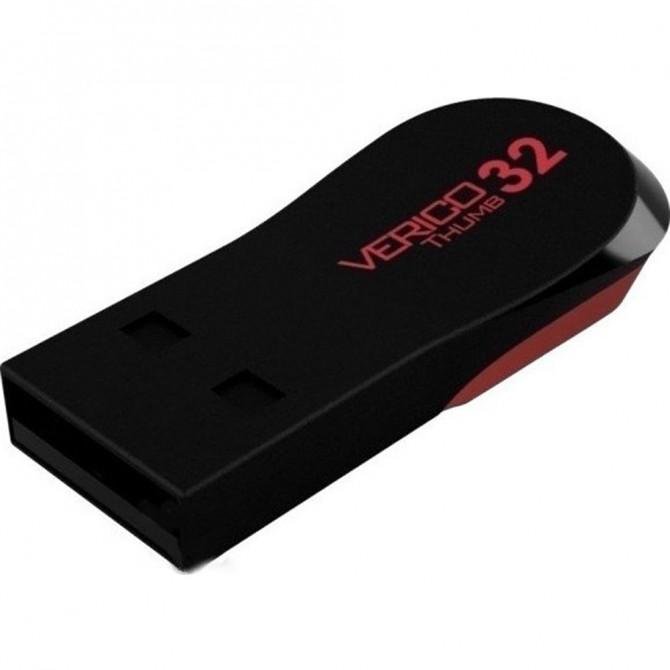 Флеш пам'ять Verico USB 64Gb Thumb Чорний+Червоний-2