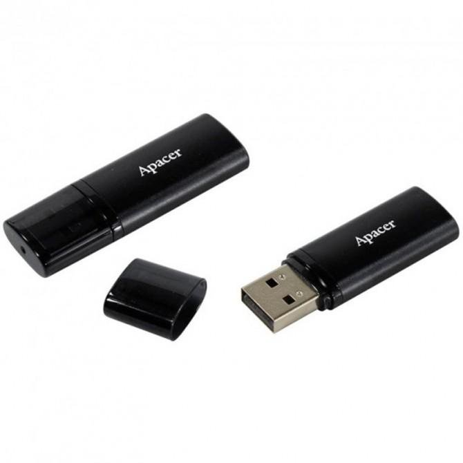 Флеш память Apacer USB 64Gb AH25B Black USB 3.1-1