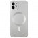 Чехол силиконовый MagSafe для Apple iPhone 12 Silver