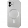 Чехол силиконовый MagSafe для Apple iPhone 12 Silver