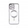 Чехол силиконовый MagSafe для Apple iPhone 12 Silver