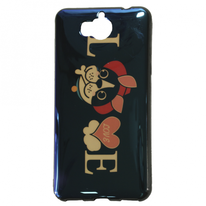 Чехол U-Like Picture series для Huawei Y5 2017 Love Black-1