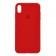 Оригинальный силиконовый чехол для iPhone X/Xs Темно Красный FULL